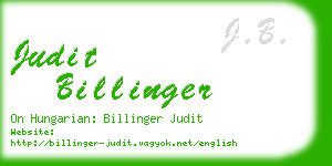 judit billinger business card